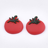 Resin Cabochons, Tomato, Red, 19x20x5mm(CRES-T010-78)