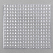 ABC Pegboards used for 5x5mm DIY Fuse Beads, Square, Clear, 147x147x5mm(X-DIY-R014-01)