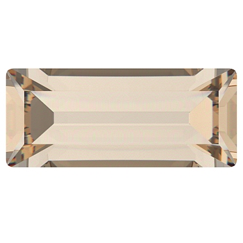 Preciosa&reg MAXIMA Crystal Fancy Stones, Czech Crystal, 435 26 212 Baguette, Dura Foiling, 00030 235 Honey, 7x3mm