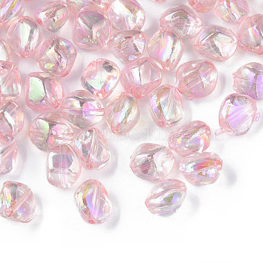 Pink Nuggets Acrylic Beads