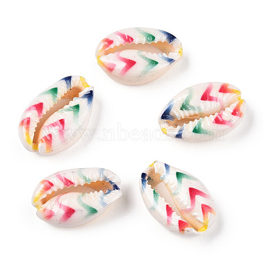 Colorful Arrow Cowrie Shell Beads