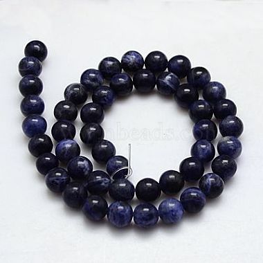 Natural Sodalite Beads Strands(X-G-G448-12mm-25)-2