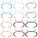 nбусины 12шт. 6 цвета полуготовые плетеные браслеты из нейлоновой нити(AJEW-NB0003-62)-1