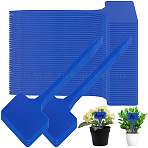 50Pcs Plastic Plant Labels, Plant Tags, for Seed Potted Herbs Flowers Vegetables, Royal Blue, 147x55x2mm(FIND-SP0005-64E)