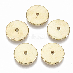 CCB Plastic Beads, Flat Round, Golden, 18x3mm, Hole: 2.5mm(X-CCB-S163-065G)