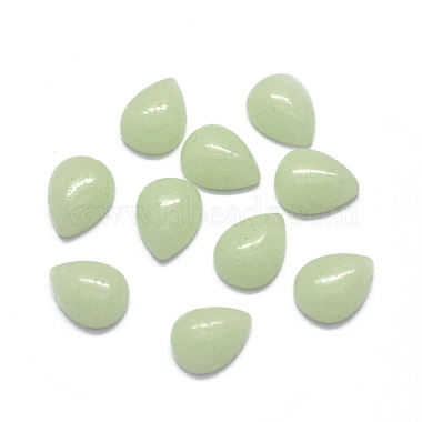 Синтетический серебристый камень / светящиеся кабошоны(G-O175-22-16)-1