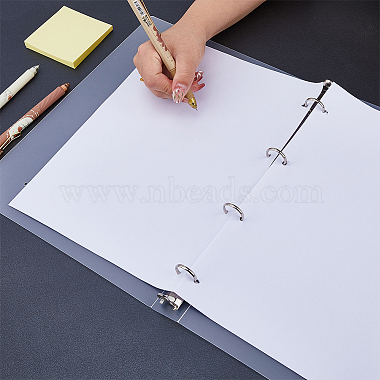 A4 6-Ring PP Plastic Loose Leaf Book Covers(AJEW-WH0419-66A)-3