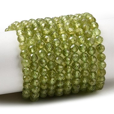 p&eacute;ridot naturelles brins de perles(G-P603-C-4mm-01)-2
