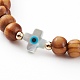 Natural Wood Beads Stretch Bracelets(BJEW-JB05848-02)-2
