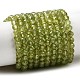 p&eacute;ridot naturelles brins de perles(G-P603-C-4mm-01)-2