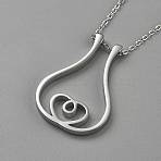 Stainless Steel Heart Pendant Cable Chain Necklaces, Stainless Steel Color, 15.87 inch(40.3cm)(NJEW-WH0020-26P)
