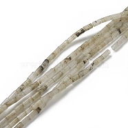 Natural Labradorite Beads Strands, Column, 4.3~5.6x2.3~2.5mm, Hole: 0.9mm, about 82~86pcs/strand, 14.96~17.71 inch(38~45cm)(G-B004-A14)