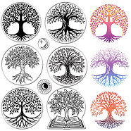 Custom PVC Plastic Clear Stamps, for DIY Scrapbooking, Photo Album Decorative, Cards Making, Stamp Sheets, Film Frame, Tree of Life, 160x110x3mm(DIY-WH0439-0425)