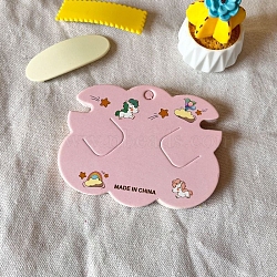 100Pcs Paper Hair Clip Display Cards, Hair Barrettes Jewelry Hair Accessories, Rectangle, Unicorn, 14x10cm(PW-WG87098-05)