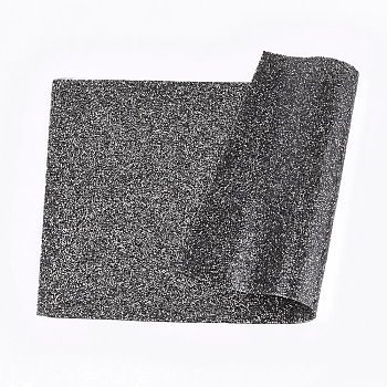 Hot Melting Resin Rhinestone Glue Sheets, for Trimming Cloth Bags and Shoes, Black Diamond, 40x24cm