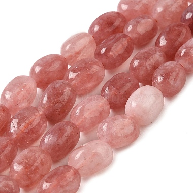 Salmon Oval Malaysia Jade Beads