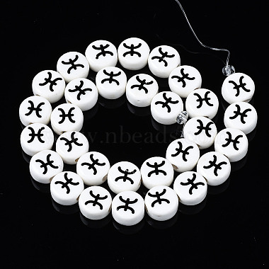 Handmade Porcelain Ceramic Beads Strands(PORC-S502-032D)-2