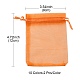 20Pcs 10 Colors Rectangle Organza Drawstring Bags(CON-YW0001-31A)-5