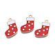 No&euml;l pendentifs &eacute;mail en alliage(X-ENAM-Q442-63B)-1
