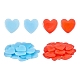 40Pcs 2 Colors Heart Silicone Glue Clay(DIY-SZ0003-44)-1