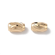 Rack Plating Brass Beads, Long-Lasting Plated, Oval, Light Gold, 5x3mm, Hole: 1.4mm(KK-L184-90LG)