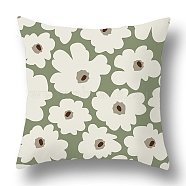 Green Series Nordic Style Geometry Abstract Polyester Throw Pillow Covers, Cushion Cover, for Couch Sofa Bed, Square, Flower, 440x440mm(PW22071398372)