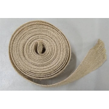 Fish Silk Linen Rolls, Jute Ribbons for Craft Making, Tan, 1 inch(25mm)