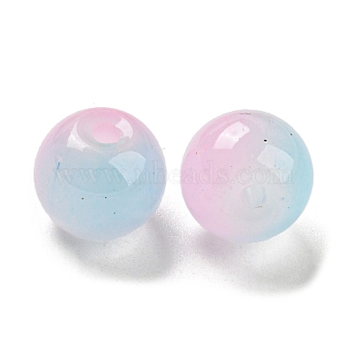 perles de verre de peinture par pulvérisation bicolore(GLAA-L046-03H)-2