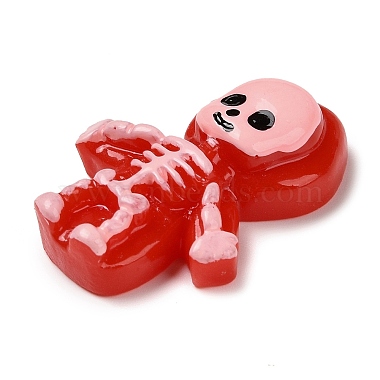 Skeleton Halloween Opaque Resin Decoden Cabochons(RESI-R446-01F)-2