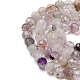 Natural Purple Rutilated Quartz Beads Strands(G-A097-A09-05)-4