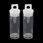 Plastic Bead Containers, Bottle, For Seed Beads Storage, Clear, 6.8x1.9cm, Hole: 0.6cm, Capacity: 10ml(0.34 fl. oz)(KY-Q053-01A)