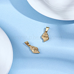 2Pcs 304 Stainless Steel Pendants, Spiral Shell, Golden, 18.5x9.5x3.5mm, Hole: 4.5x5.5mm(STAS-LP0002-85)