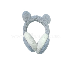 Wool Children's Adjustable Headband Earwarmer, Bear Ear Outdoor Winter Earmuffs, Gray, 110mm(COHT-PW0001-43B)