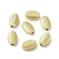 Alloy Beads, Leaf, Golden, 9x6x3mm, Hole: 1mm(FIND-C045-04G)