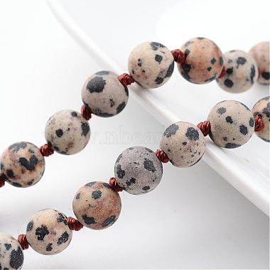 Natural Dalmatian Necklaces(NJEW-D264-12)-2