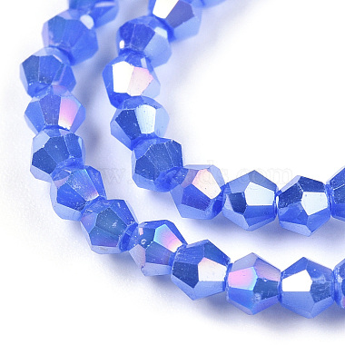 Imitation Jade Electroplate Glass Beads Strands(EGLA-A039-J2mm-B04)-2