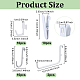 32Pcs 4 Styles Plastic & Steel Pegboard Hooks Sets(FIND-NB0007-32)-2