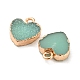 Resin with Golden Zinc Alloy Charms(RESI-CJC0009-04D)-2