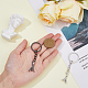 Pull Hook Gesture Alloy Pendant Keychain(KEYC-WH0036-36B)-4