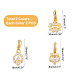 Brass Micro Pave Clear Cubic Zirconia Ice Pick Pinch Bails(ZIRC-CA0001-04)-2