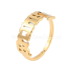 Ion Plating(IP) 304 Stainless Steel Constellation Open Cuff Ring for Women,
Real 18K Gold Plated, Taurus, 8mm, Inner Diameter: Adjustable(RJEW-C097-01G-03)