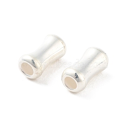 925 Sterling Silver Beads, Bamboo Stick, Silver, 6x3mm, Hole: 1.4mm, 100pcs/10g(STER-H112-03B)