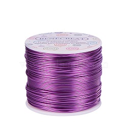 Round Aluminum Wire, Purple, 17 Gauge, 1.2mm, about 380.57 Feet(116m)/roll(AW-BC0001-1.2mm-06)