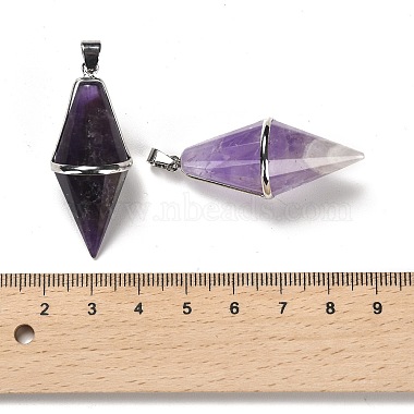 Natural Amethyst Pointed Pendants(G-F763-04P-05)-3