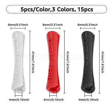 15Pcs 3 Colors Rubber Bicycle Frame Protector(FIND-HY0002-92)-2
