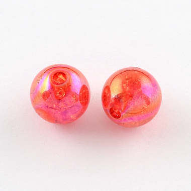 Transparent Crackle Acrylic Beads(CACR-R011-8mm-11)-1