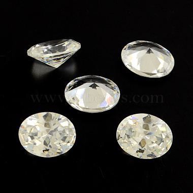 14mm Clear Oval Cubic Zirconia Cabochons