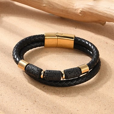 Black Lava Rock Bracelets