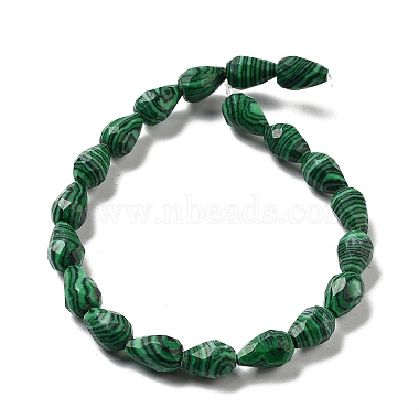 Synthetic Malachite Beads Strands(G-P520-B17-01)-3