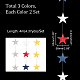 AHADEMAKER 6 Bags 3 Colors Glitter Paper Star Garland Banner Decoration(AJEW-GA0004-82)-2